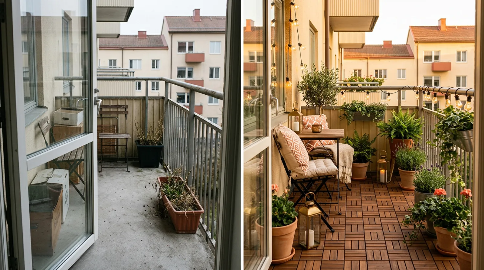 Idée d'aménagement : un balcon repensé