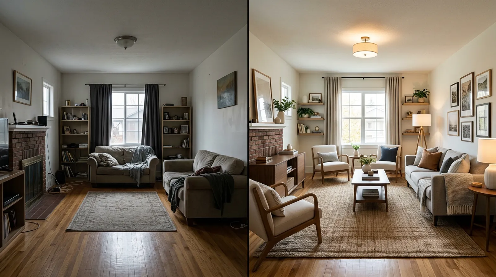 Design idea: a room with common decorating mistakes corrected
