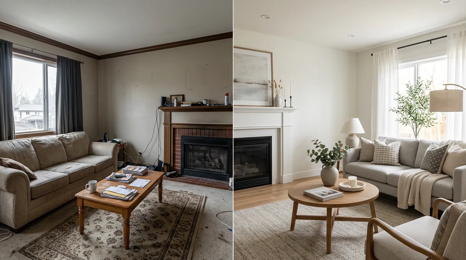 Design idea: a living room finished down to the last detail