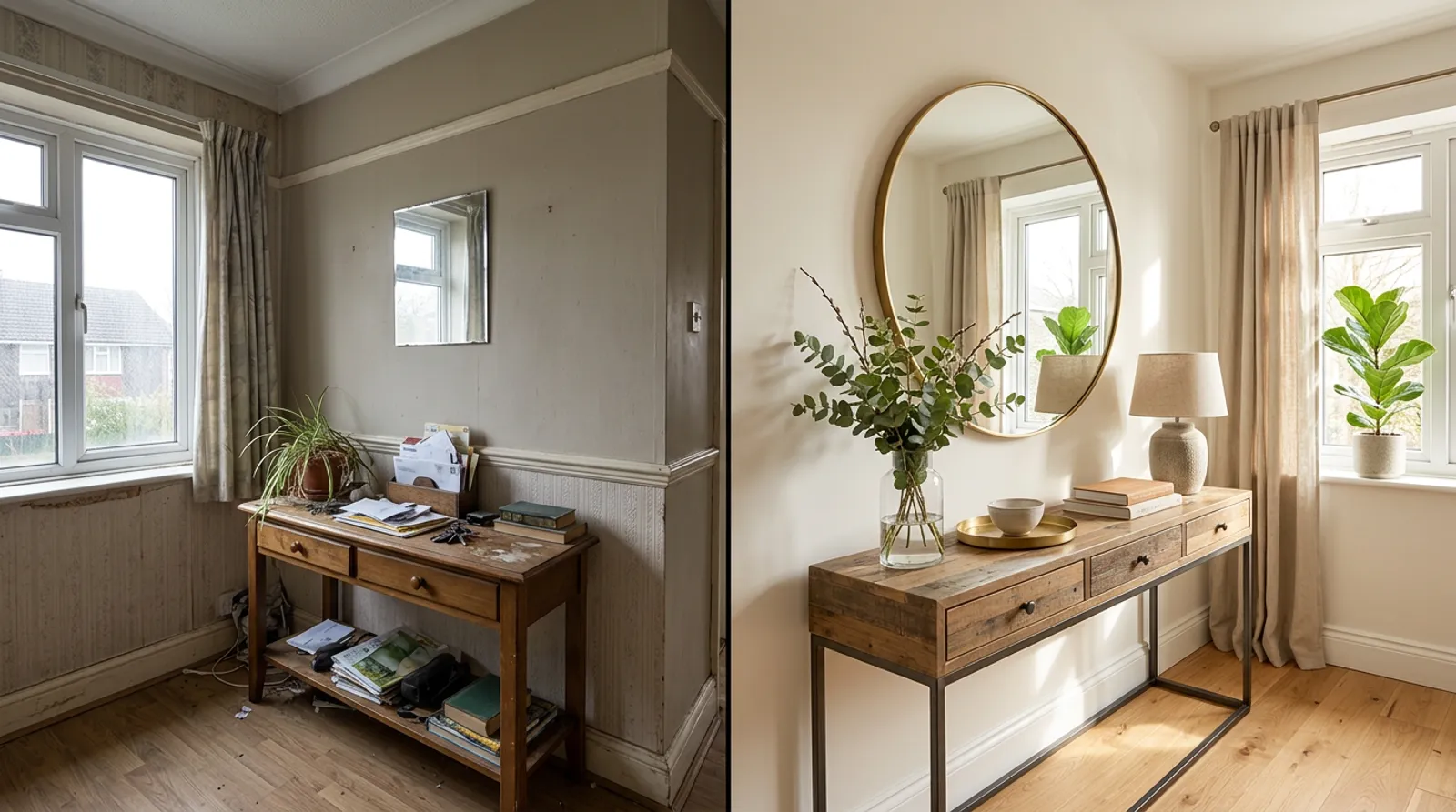 Design idea: a mirror chosen and placed just right
