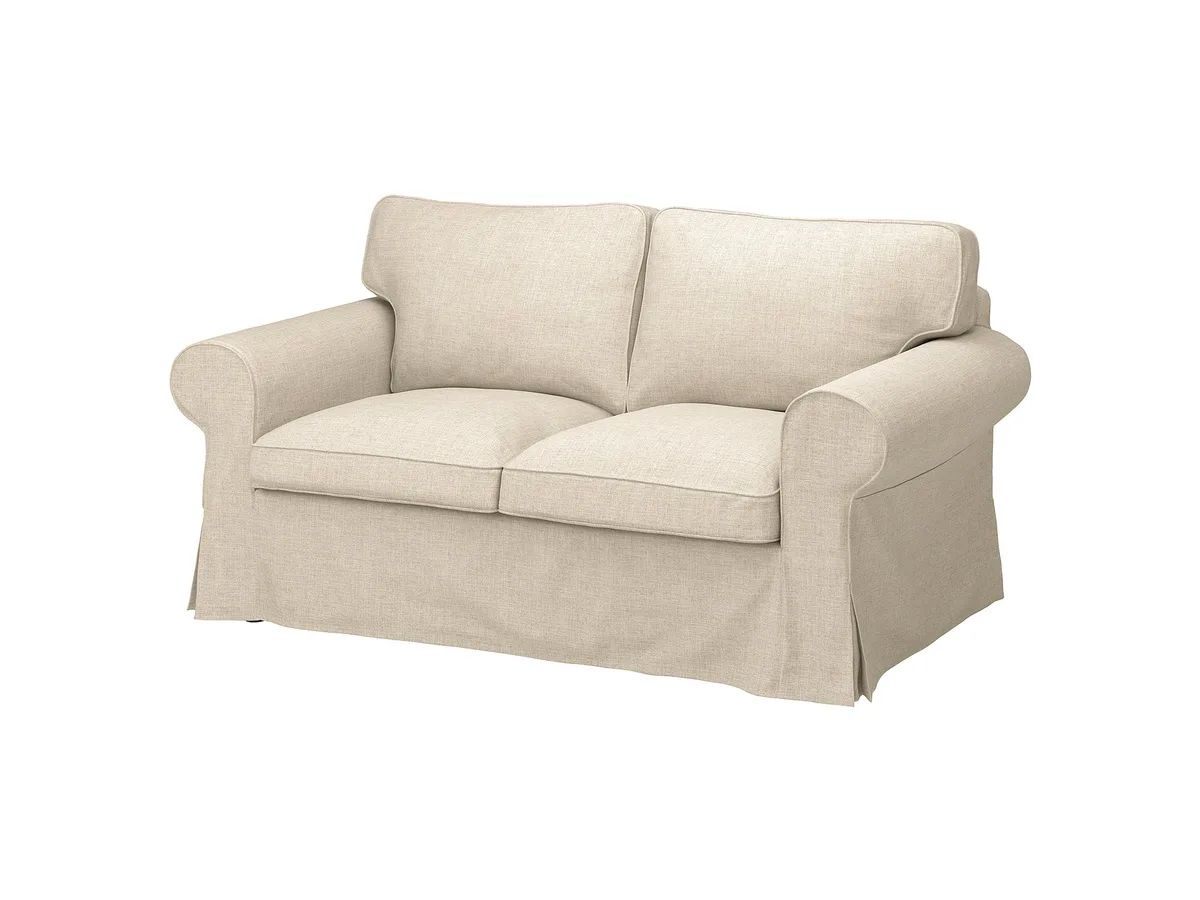 IKEA EKTORP two-seat sofa with a removable, washable slipcover
